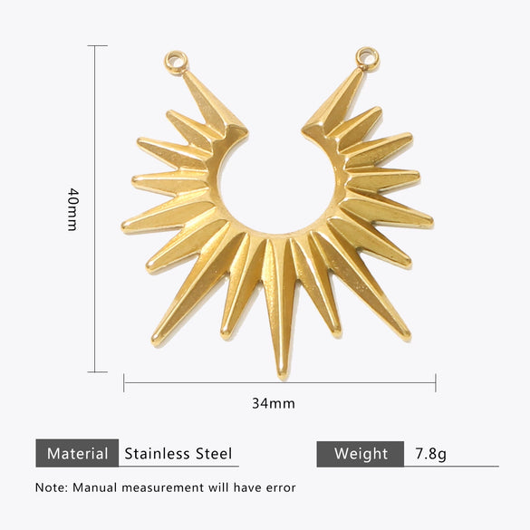 Wholesale Stainless Steel Sun Heart Elephant Multi Shaped Pendant Bracelet Necklace Jewelry Accessories With Electroplating