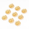 Wholesale Stainless Steel Sunflower Pendant Fashion Necklace And Earrings Accessories With 18K Gold Plated Electroplating