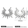 Wholesale Stainless Steel Sunshaped Pendant Jewelry Accessories With Electroplating For Diy Retro Hanging Decoration