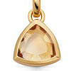 Wholesale Stainless Steel Sweet Geometric Drop Shape Pendant Necklace With Exquisite Zircon And Regular Chain Plated With 18K True Gold