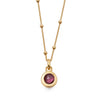 Wholesale Stainless Steel Sweet Geometric Drop Shape Pendant Necklace With Exquisite Zircon And Regular Chain Plated With 18K True Gold