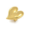 Wholesale Stainless Steel Sweet Heart Shape Ring With Electroplating