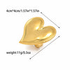 Wholesale Stainless Steel Sweet Heart Shape Ring With Electroplating