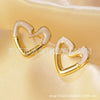 Wholesale Stainless Steel Sweet Heart Shape Stamping Earrings For Women