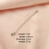 Wholesale Stainless Steel Tail Chain Jewelry Accessories With Doubleheaded Lobster Buckle And Electroplating Process