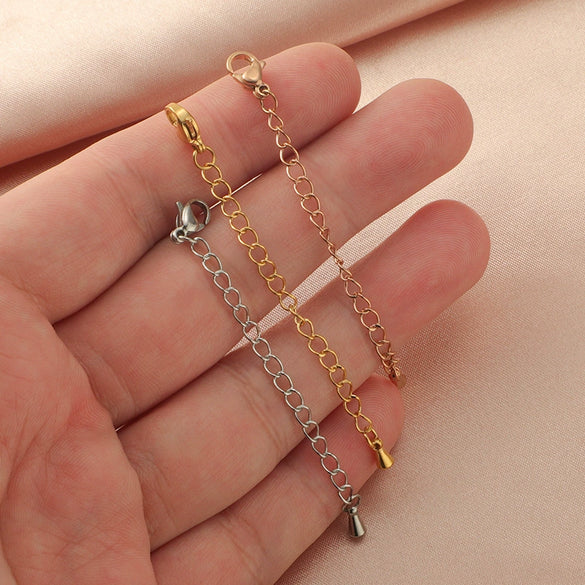 Wholesale Stainless Steel Tail Chain Jewelry Accessories With Doubleheaded Lobster Buckle And Electroplating Process