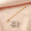 Wholesale Stainless Steel Tail Chain Jewelry Accessories With Doubleheaded Lobster Buckle And Electroplating Process
