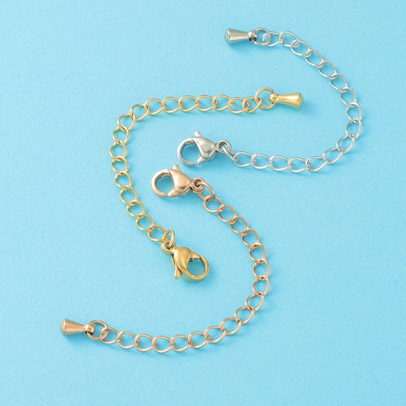Wholesale Stainless Steel Tail Chain Jewelry Accessories With Doubleheaded Lobster Buckle And Electroplating Process