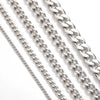 Wholesale Stainless Steel Thread Pattern Electroplated Cuban And Rice Chain Jewelry Accessories For Diy Necklace And Bracelet