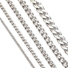Wholesale Stainless Steel Thread Pattern Electroplated Cuban And Rice Chain Jewelry Accessories For Diy Necklace And Bracelet