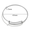 Wholesale Stainless Steel Titanium Steel Coil Pushpull Telescopic Adjustable Electroplated Bracelet