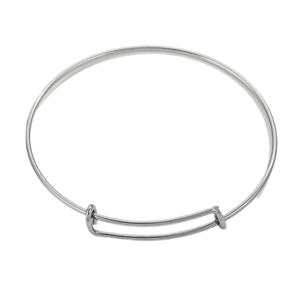 Wholesale Stainless Steel Titanium Steel Coil Pushpull Telescopic Adjustable Electroplated Bracelet