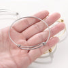 Wholesale Stainless Steel Titanium Steel Coil Pushpull Telescopic Adjustable Electroplated Bracelet