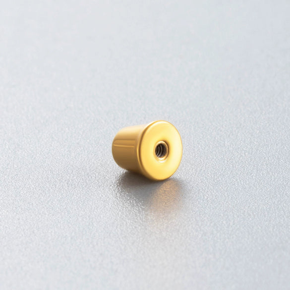Wholesale Stainless Steel Titanium Steel Ear Bone Nail Spiral Earplug Puncture Accessories With Geometric Pattern And Electroplating Treatment