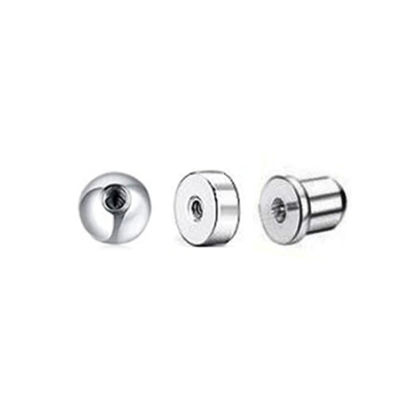 Wholesale Stainless Steel Titanium Steel Ear Bone Nail Spiral Earplug Puncture Accessories With Geometric Pattern And Electroplating Treatment