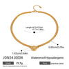 Wholesale Stainless Steel Titanium Steel Geometric Love Pendant Necklace Electroplated For Women