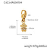 Wholesale Stainless Steel Tree Of Life Zircon Inlaid Geometric Pattern Diy Multiaccessory Bracelet 18K Real Gold Plated For Women
