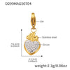 Wholesale Stainless Steel Tree Of Life Zircon Inlaid Geometric Pattern Diy Multiaccessory Bracelet 18K Real Gold Plated For Women