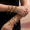 Wholesale Stainless Steel Tree Of Life Zircon Inlaid Geometric Pattern Diy Multiaccessory Bracelet 18K Real Gold Plated For Women