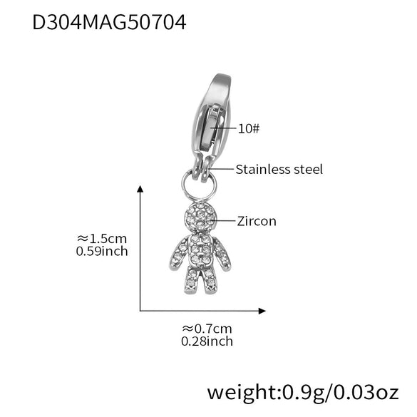 Wholesale Stainless Steel Tree Of Life Zircon Inlaid Geometric Pattern Diy Multiaccessory Bracelet 18K Real Gold Plated For Women