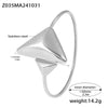 Wholesale Stainless Steel Triangle Opening Bracelet Accessories Simple Geometric Style 18K Gold Plated