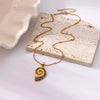 Wholesale Stainless Steel Turtle Pendant Necklace With Cross Chain And Electroplating Processing