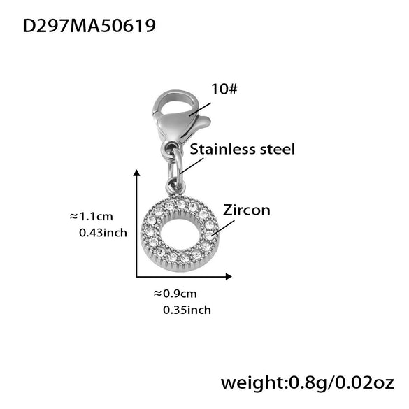 Wholesale 316L Stainless Steel Twist Thin Circle Bracelet With Electroplating And Geometric Style