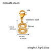 Wholesale 316L Stainless Steel Twist Thin Circle Bracelet With Electroplating And Geometric Style