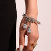 Wholesale 316L Stainless Steel Twist Thin Circle Bracelet With Electroplating And Geometric Style