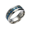 Wholesale Stainless Steel U Shape Dripping Oil Retro Hand Jewelry Ring