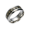 Wholesale Stainless Steel U Shape Dripping Oil Retro Hand Jewelry Ring