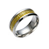 Wholesale Stainless Steel U Shape Dripping Oil Retro Hand Jewelry Ring