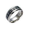 Wholesale Stainless Steel U Shape Dripping Oil Retro Hand Jewelry Ring