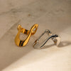 Wholesale Stainless Steel U Shape Electroplated Ring