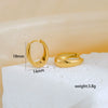 Wholesale Stainless Steel U Shaped Electroplated Women's Earrings