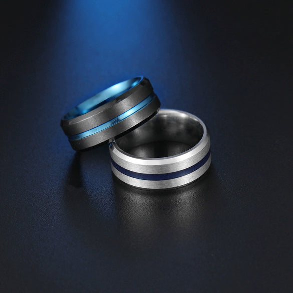 Wholesale Stainless Steel Unisex Electroplated Geometric Ring Jewelry