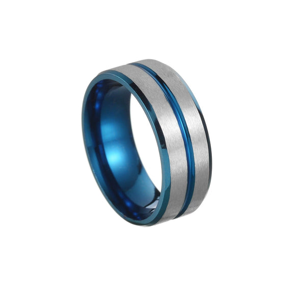 Wholesale Stainless Steel Unisex Electroplated Geometric Ring Jewelry