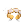 Wholesale Stainless Steel Unisex Geometric Wave Electroplated Adjustable Open Ring Jewelry