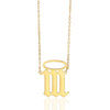 Wholesale Stainless Steel Unisex Simple Style Digital Pendant Necklace With Snake Bone Chain And Electroplating Process Pattern Of Letters Numbers Text