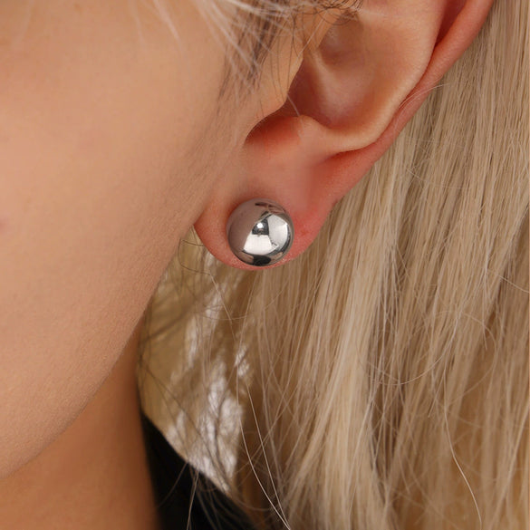 Wholesale 316L Stainless Steel Ushape Geometric Hollow Hightexture Pvd Plated 18K Gold Niche Style Women's Earrings