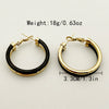 Wholesale Stainless Steel Ushaped Electroplated Women's Earrings French Retro Style