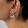Wholesale Stainless Steel Ushaped Geometric Electroplated Earrings For Women