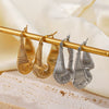 Wholesale Stainless Steel Ushaped Geometric Electroplated Stylish Popular Exaggerated Asymmetrical Lines Women's Earrings