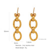 Wholesale Stainless Steel Ushaped Geometric Electroplating Women's Earrings