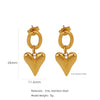 Wholesale Stainless Steel Ushaped Geometric Electroplating Women's Earrings