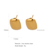 Wholesale Stainless Steel Ushaped Geometric Electroplating Women's Earrings