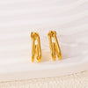 Wholesale Stainless Steel Ushaped Geometric Electroplating Women's Earrings