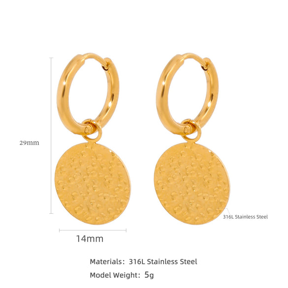 Wholesale Stainless Steel Ushaped Geometric Electroplating Women's Earrings
