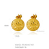 Wholesale Stainless Steel Ushaped Geometric Electroplating Women's Earrings
