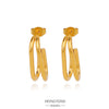 Wholesale Stainless Steel Ushaped Geometric Electroplating Women's Earrings